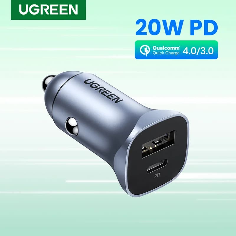24W autodobíjačka s dvoma portmi QC 4.0