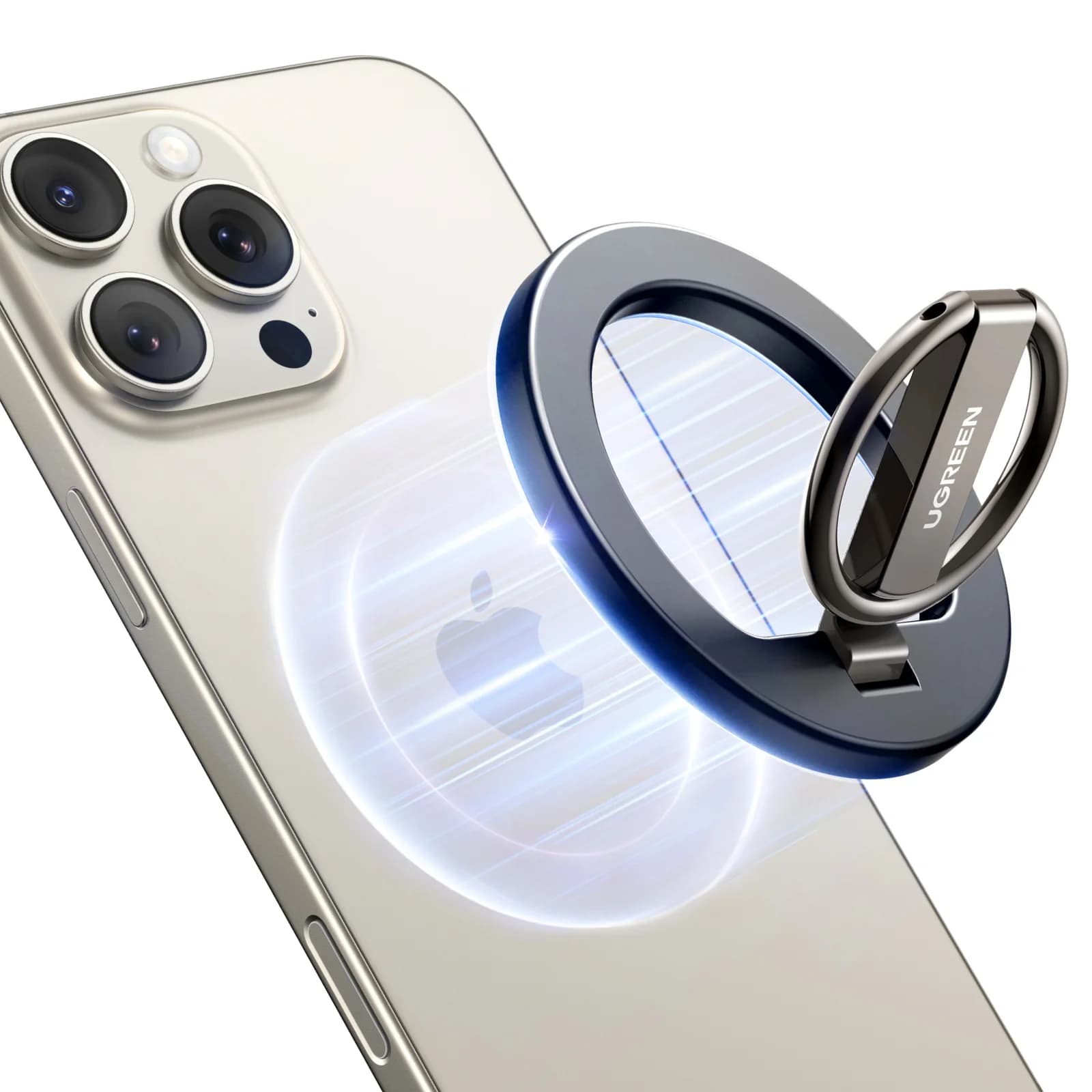 Magnetický držiak telefónu s krúžkom, stojan s otočením o 360°
