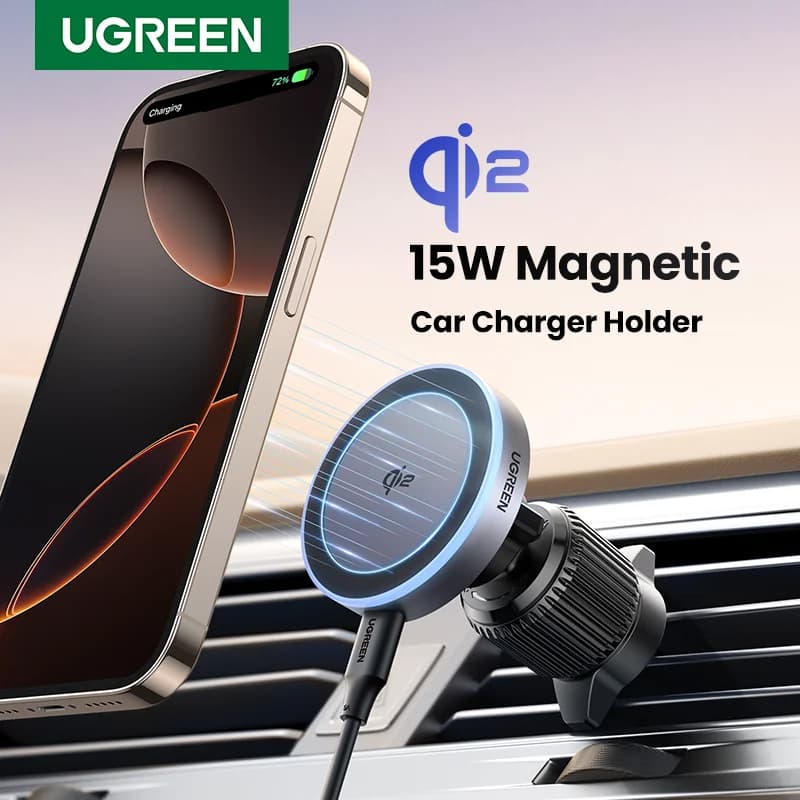 Magnetická bezdrôtová nabíjačka do auta Qi2 15W pre iPhone