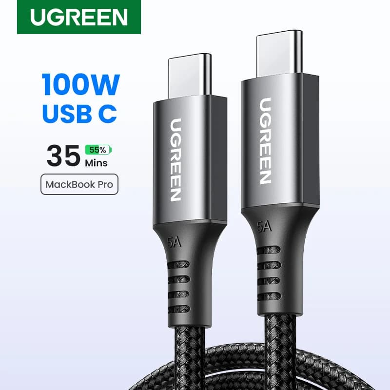 100W USB-C na USB-C PD rýchlonabíjací kábel