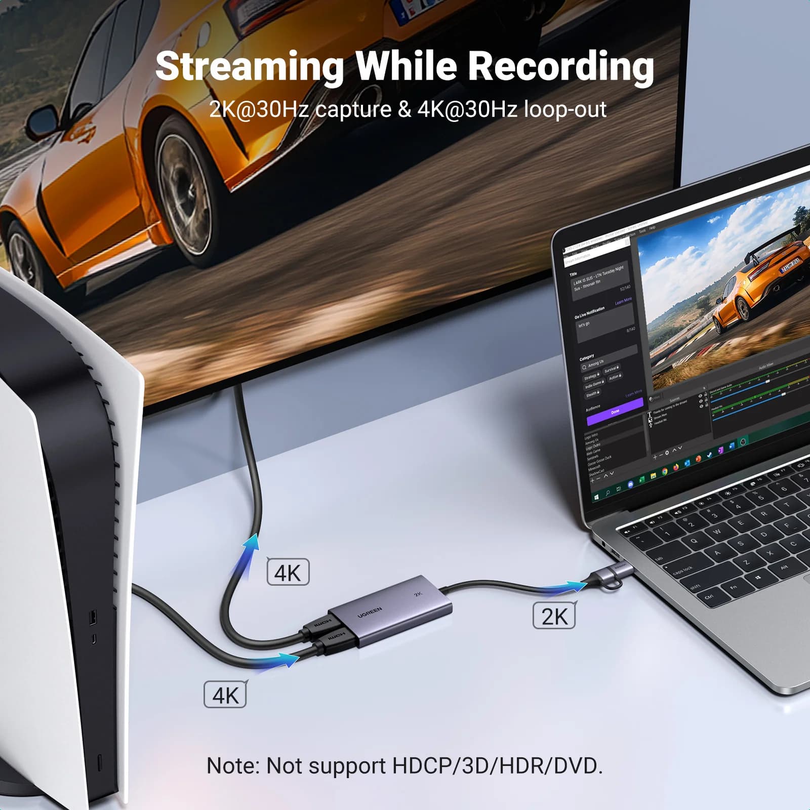 Karta na zachytávanie videa 4K HDMI na USB