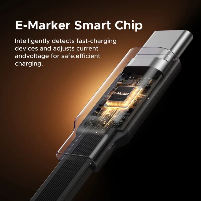 Zásuvný kábel USB-C na USB-C, rýchlonabíjanie 100W