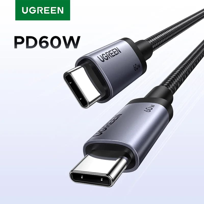 Kábel USB-C na USB-C, 60W PD rýchlonabíjanie