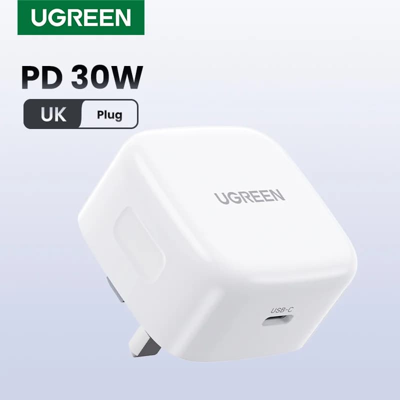 30W USB-C rýchlonabíjačka s britskou zástrčkou (UK)