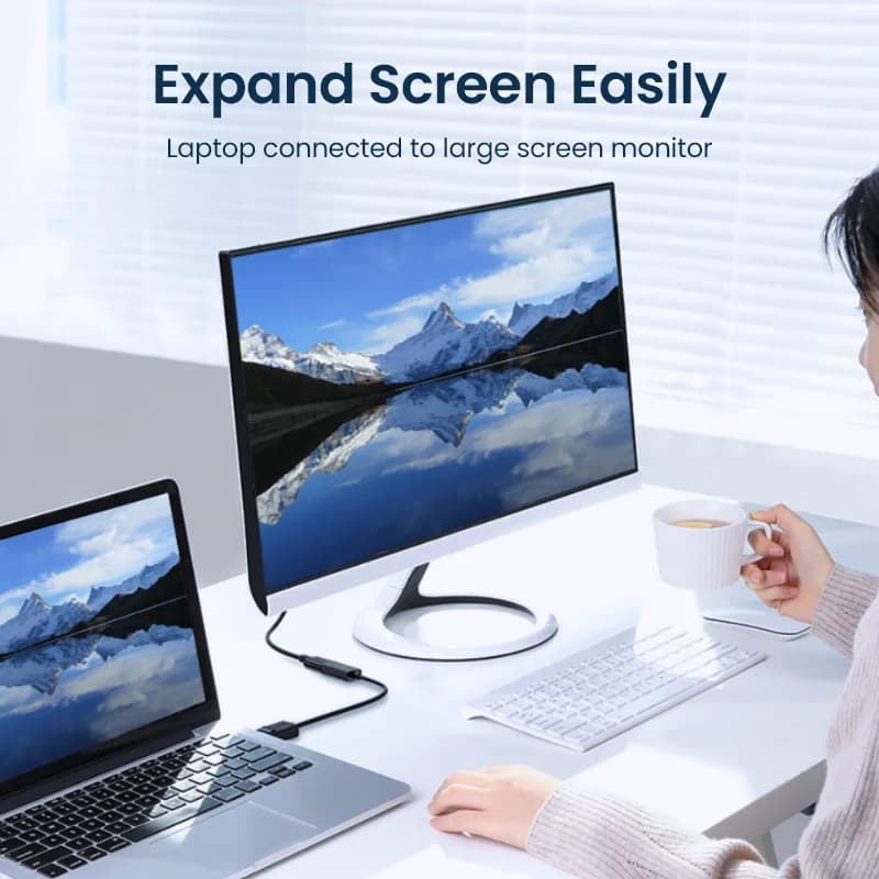 Adaptér prevodník z DisplayPort na HDMI, 4K