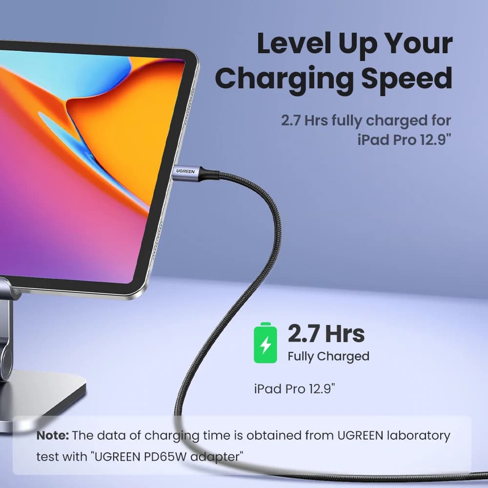 Kábel USB-C na USB-C, 100W PD, 5A