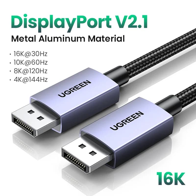 Kábel DisplayPort 2.1, vysokorýchlostné video 16K/8K