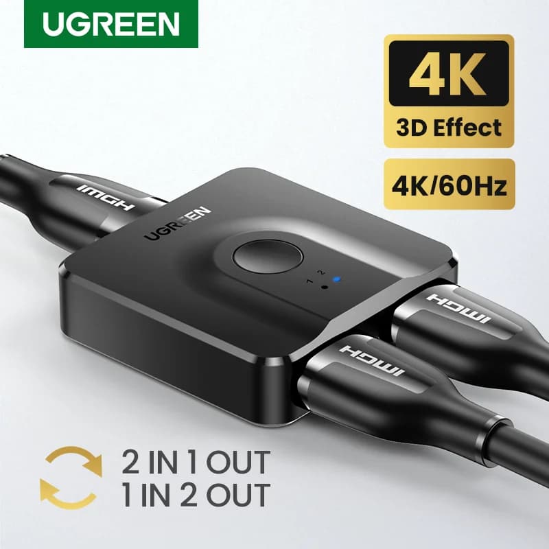 Obojsmerný 4K HDMI rozdeľovač a prepínač