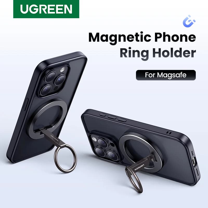 Magnetický držiak telefónu s krúžkom, stojan s otočením o 360°