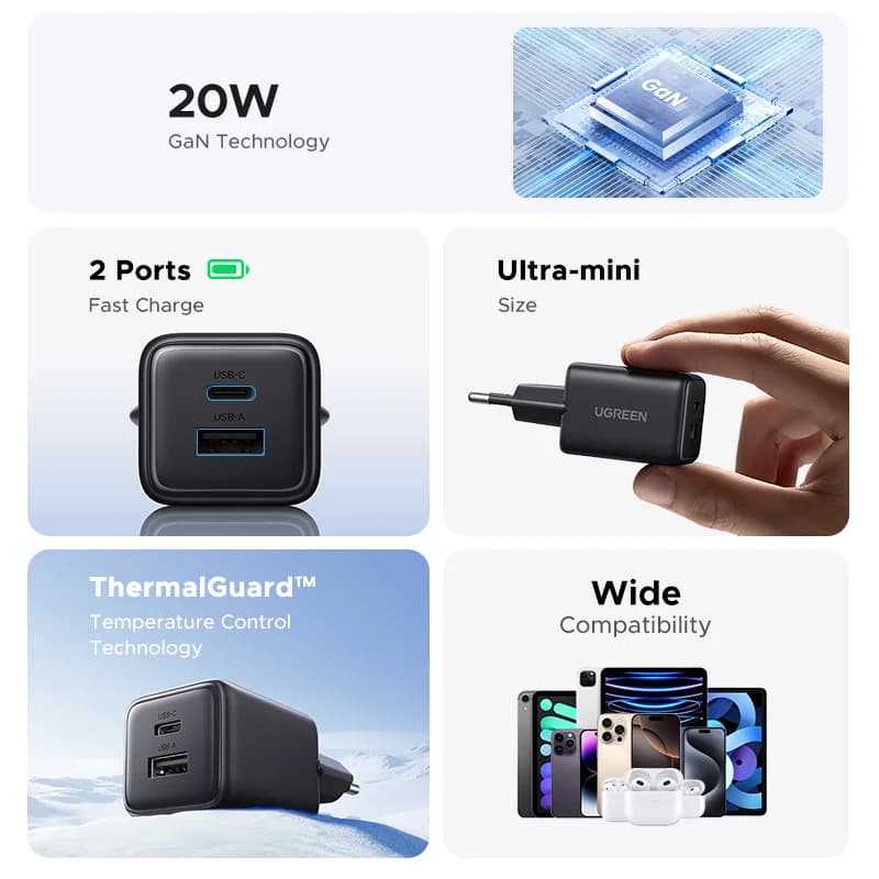 Nabíjačka 20W GaN USB-C PD