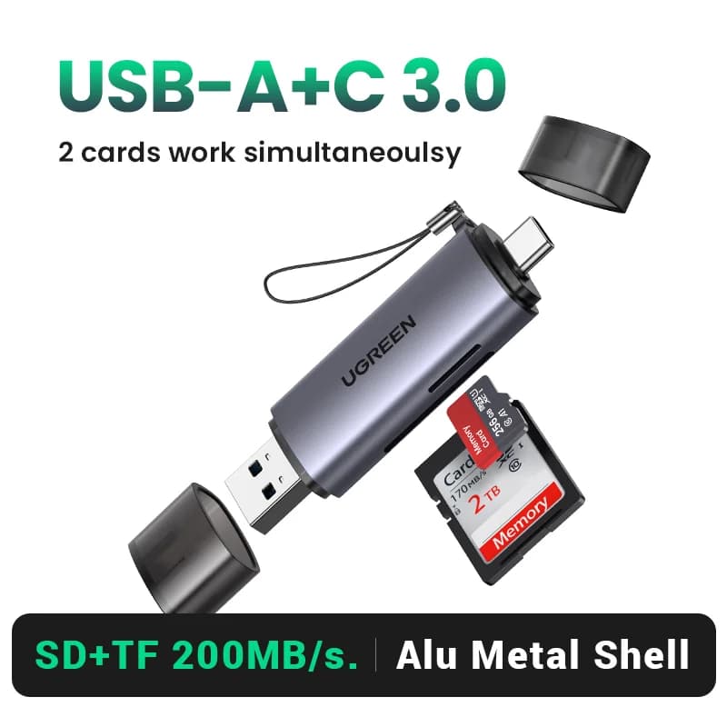 Čítačka kariet SD/MicroSD USB 3.0 & USB-C