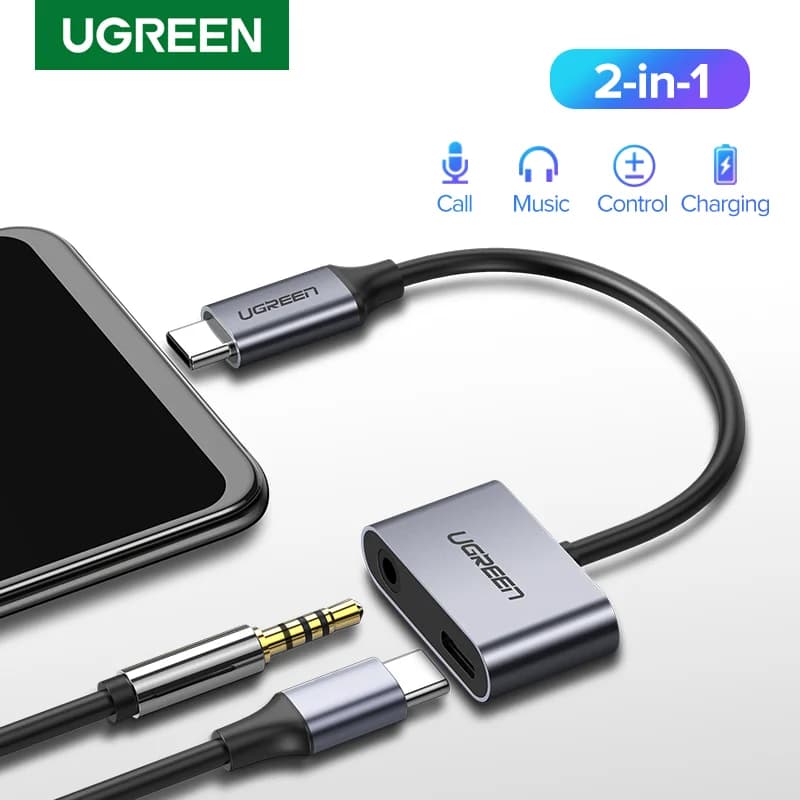 USB-C na 3.5mm AUX audio adaptér